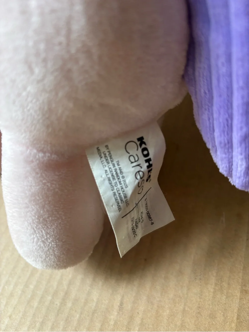 Kohl’s Care Purple Pink Unicorn Plush Toy soft